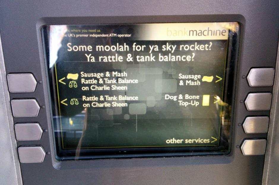 Cockney ATM − Hackney, London